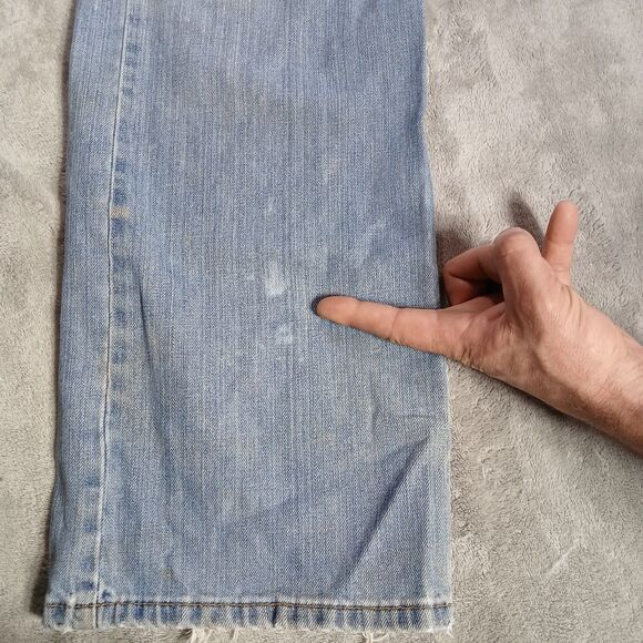 Vintage Levis Mens 36x28 (Tag 34x30) Blue 569 Loose Straight Denim Jeans Grunge - Picture 9 of 13